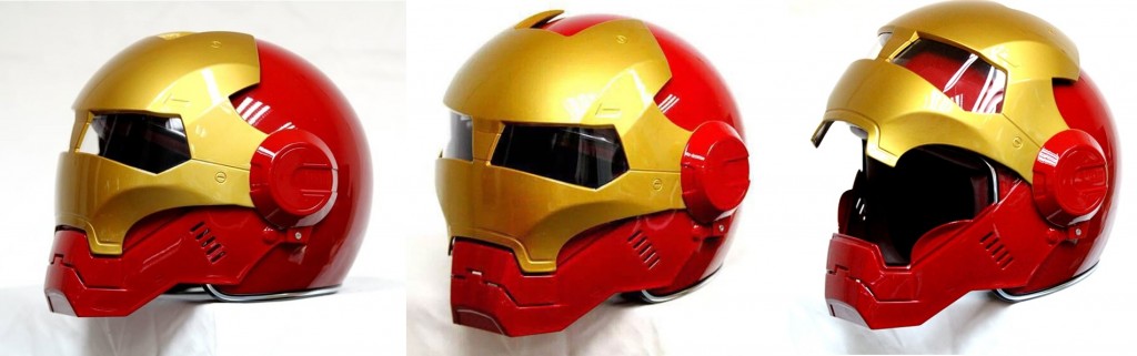 Iron man motorcycle helmet