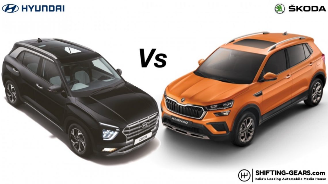 Skoda Kushaq Vs Hyundai Creta Specification Comparison Shifting Gears