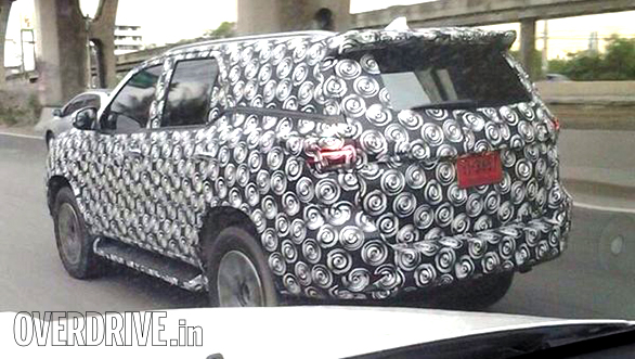 Next generation Toyota Fortuner spotted testing