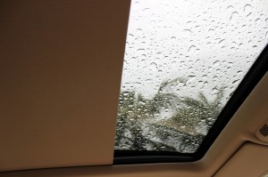 Sun-roof sliding shade can be stopped where you want it to
