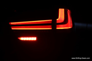 Tail lamp intensity is perfect, does not bother the cars following the big X