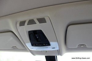 Controls for the sunroof and cabin lamps