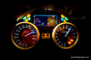 When you turn the ignition on, the instrument cluster performs a test run