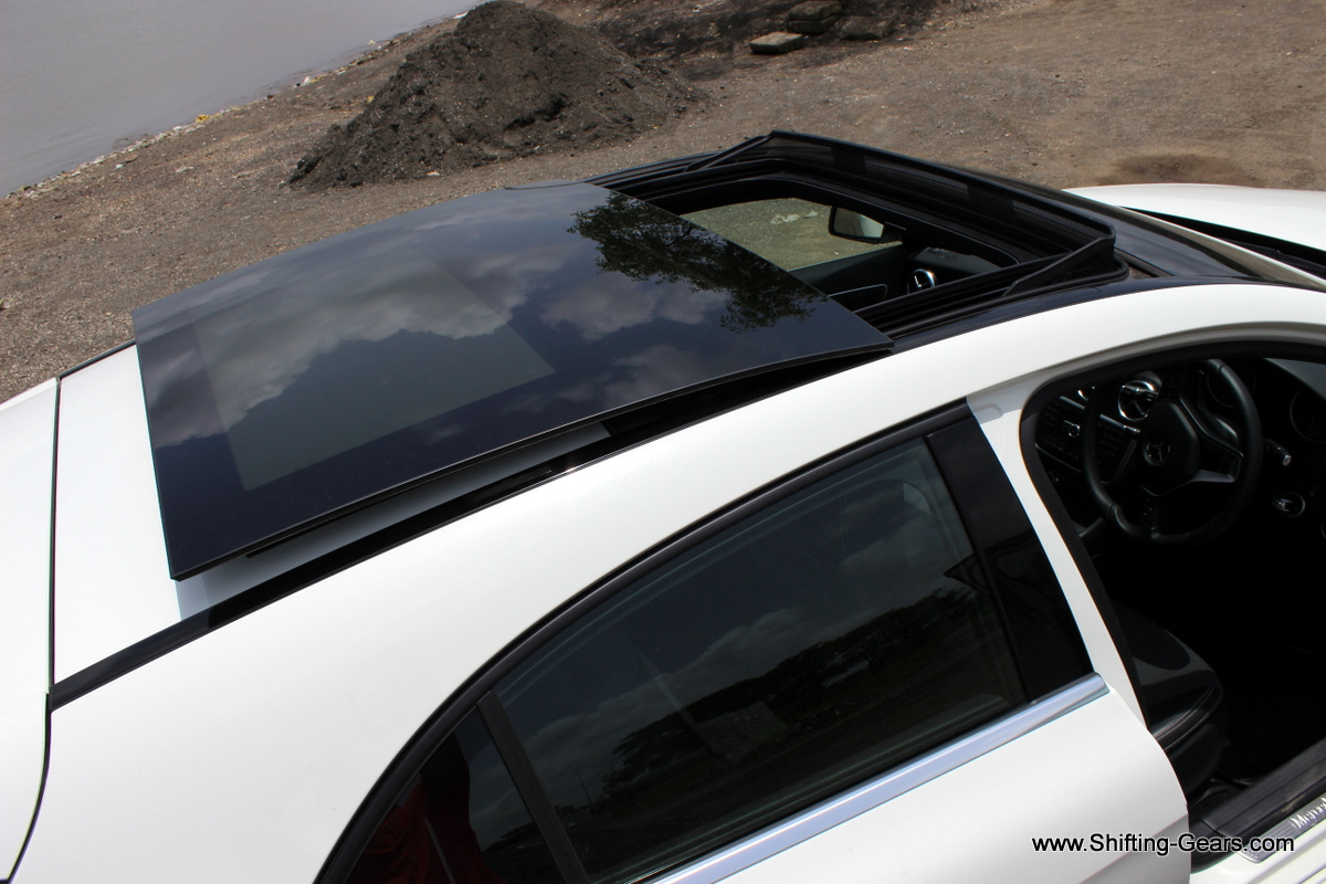 Close look at the panoramic sunroof