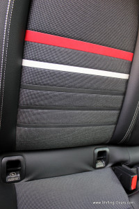 Close look at the seat texture