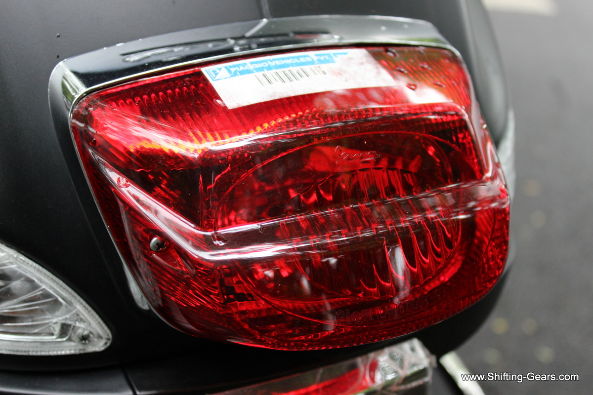 Clear lens tail lamp gets a chrome surround