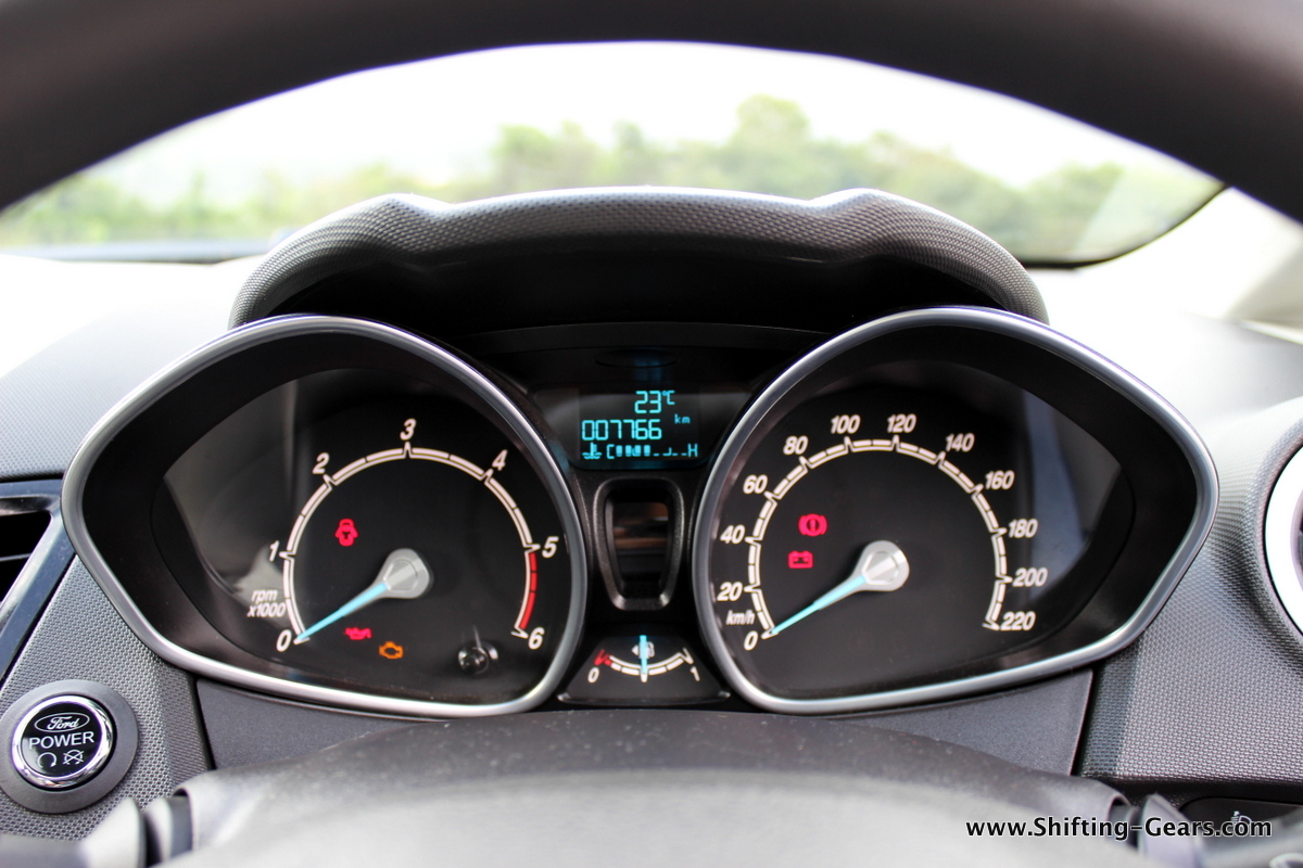 Instrument cluster sees minor changes like getting rid of the silver plastic which connected the two dials