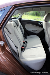 Rear seats have a comfortable recline angle