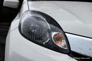 Smoked out headlamp is similar in design to the Amaze and Brio