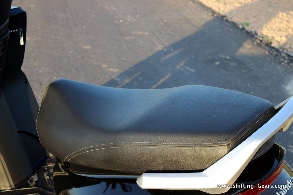 Long and contoured seats are accommodating
