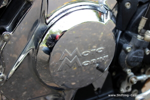 Moto Morini written on the engine case
