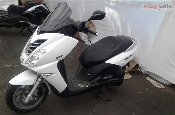 Peugeot scooters spotted at Mahindra's facility