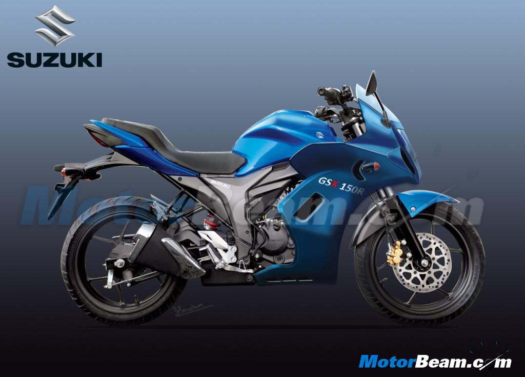 Realistic rendering of the GSX-150R (Full Faired Gixxer) | Shifting-Gears