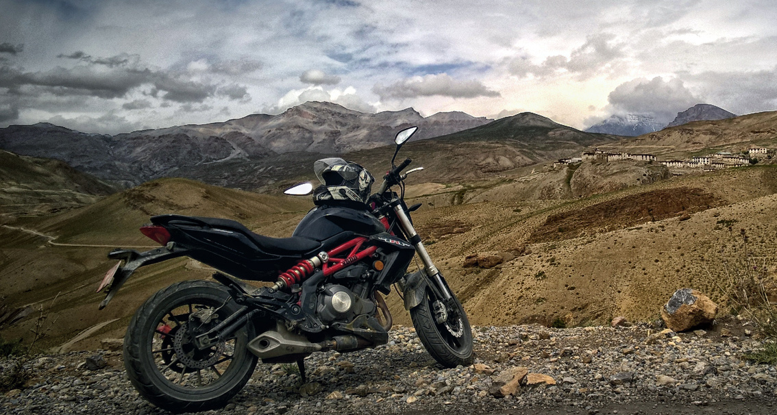 DSK Benelli TNT 300 rides to the highest motorable village in Asia