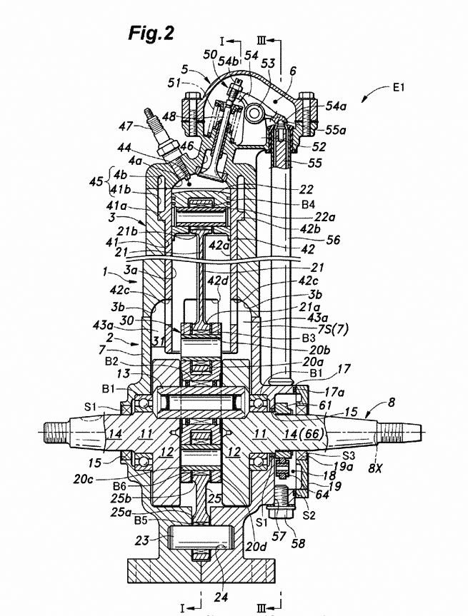 Honda's new two stroke patent