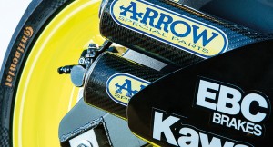 Kawasaki’s ZX3-RR custom Arrow exhaust