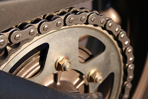 How to clean your motorcycle chain and sprocket.