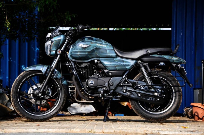 Custom Bajaj V15 by EIMOR is a true tribute to the INS Vikrant