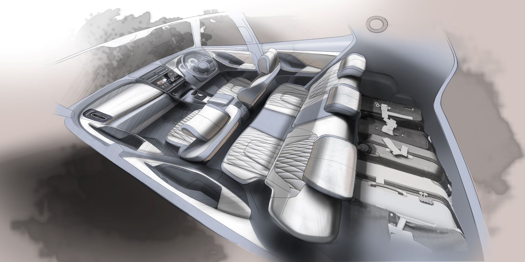 2020 All New Hyundai Creta Interior Sketch Officially Revealed