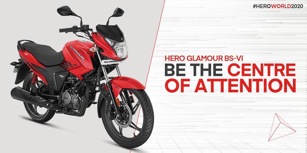 Hero Motocorp Launches Bs6 Compliant Glamour At Inr 68 900