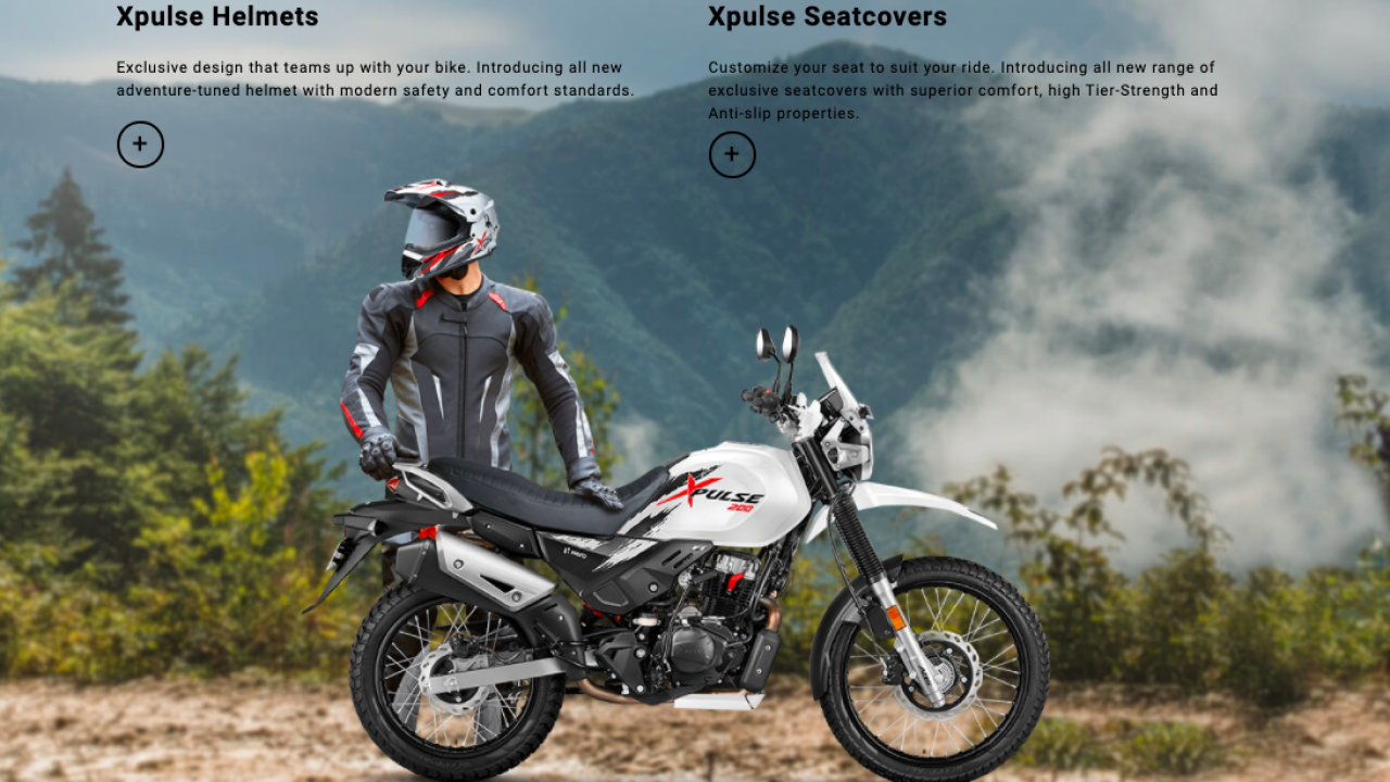 BS6 Hero Xpulse 200 gets new Helmet Seat Cover as official accessories Shifting Gears