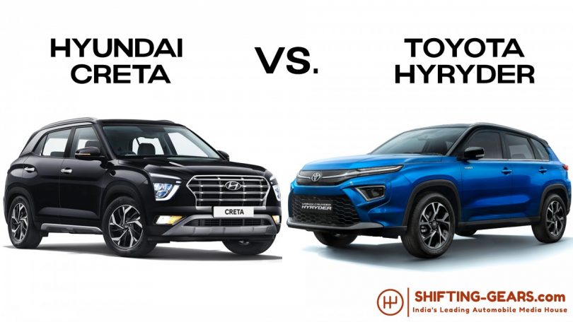 2022 Toyota HyRyder Vs. Hyundai Creta - Specification Comparison ...