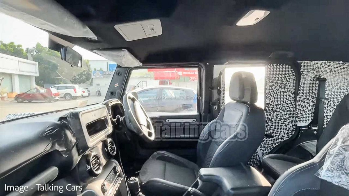 2023 Mahindra Thar 5 Door Back Seat Space Revealed In Spyshots