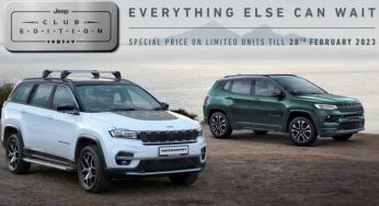 Jeep launches Compass & Meridian ‘Club Edition’ in India