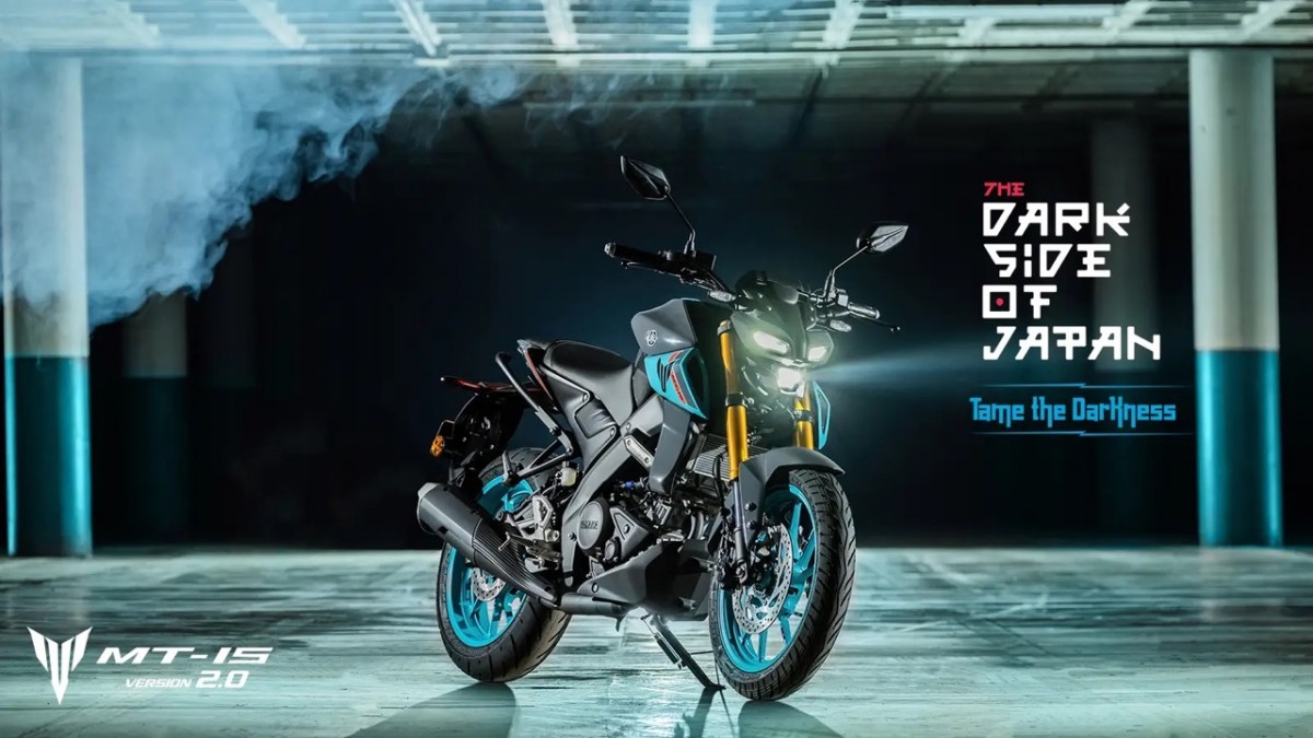 Yamaha MT-15 V2 gets matte blue & metallic black paint options ...