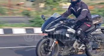Aprilia RS 440 continues road testing in India