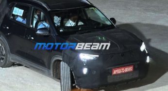 2024 Kia Sonet facelift testing road testing under camouflage