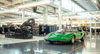 Lamborghini Countach meets the Revuelto on production line